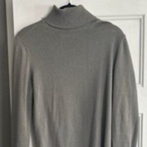 Gap Long Sleeve Turtleneck, Blue/Grey, Size M